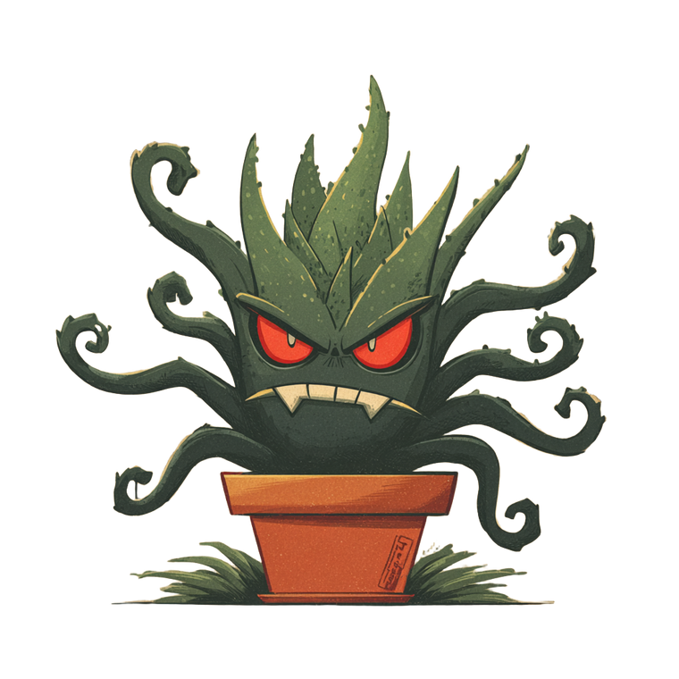 Angry Aloe Thief Vinyl Car Decal Sticker – Waterproof & UV-Resistant 6.826666666666667"