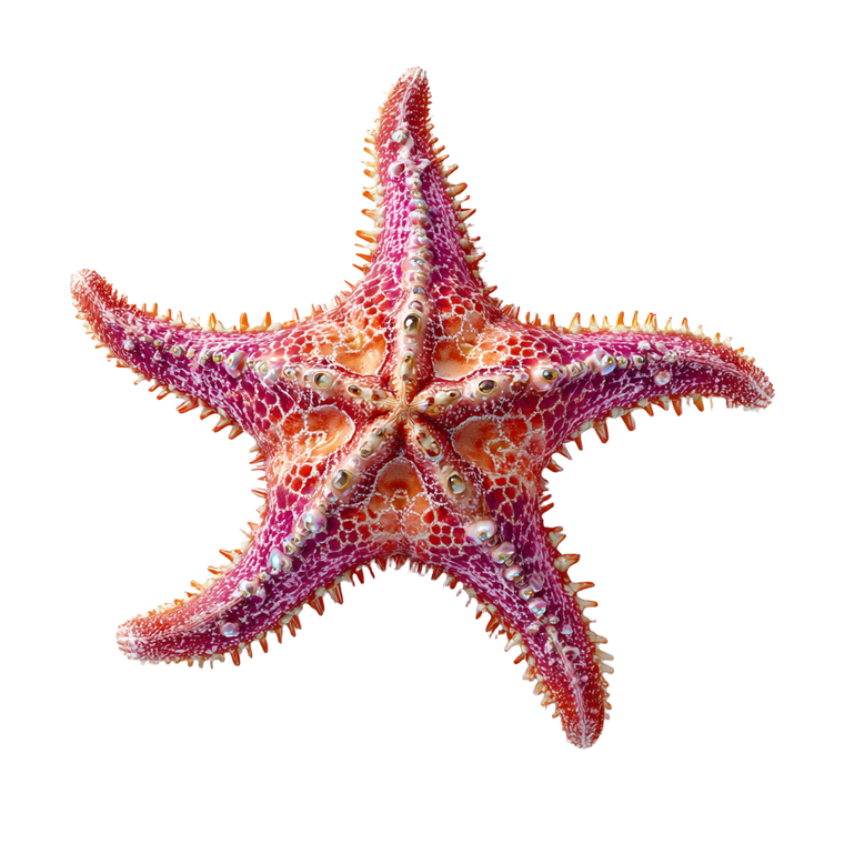 Pink Nacar Starfish Vinyl Car Decal Sticker – Waterproof & UV-Resistant 3.4133333333333336"