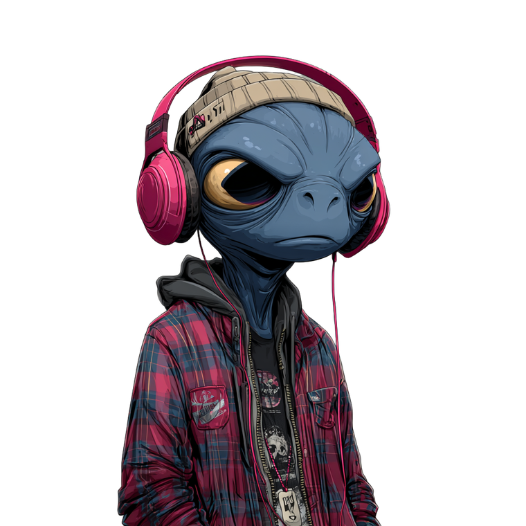 Cute Alien Cartoon V2 Vinyl Car Decal Sticker – Waterproof & UV-Resistant 3.4133333333333336"