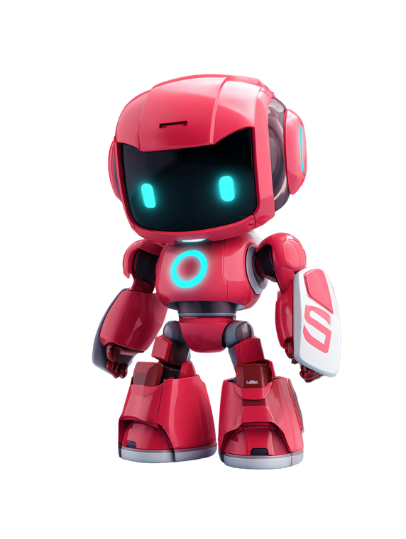 Friendly Simple Robot Vinyl Car Decal Sticker – Waterproof & UV-Resistant 8.213333333333333"