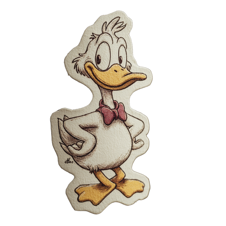 Duck With Sticker Vinyl Car Decal Sticker – Waterproof & UV-Resistant 3.4133333333333336"