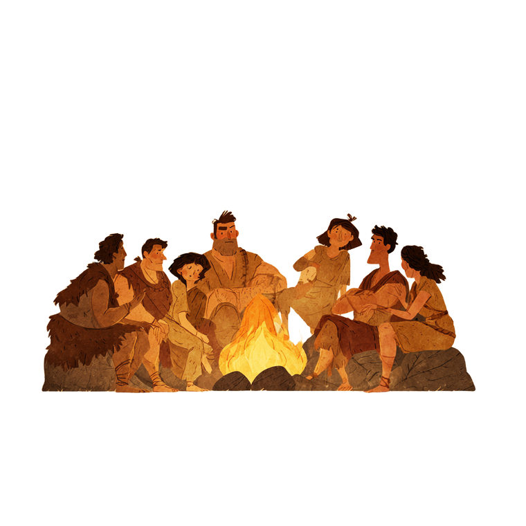 Prehistoric Storytelling V2 Vinyl Car Decal Sticker – Waterproof & UV-Resistant 6.826666666666667"