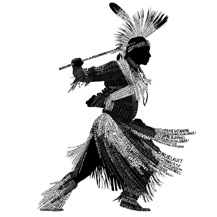 Indigenous Grass Dancer Vinyl Car Decal Sticker – Waterproof & UV-Resistant 6.826666666666667"