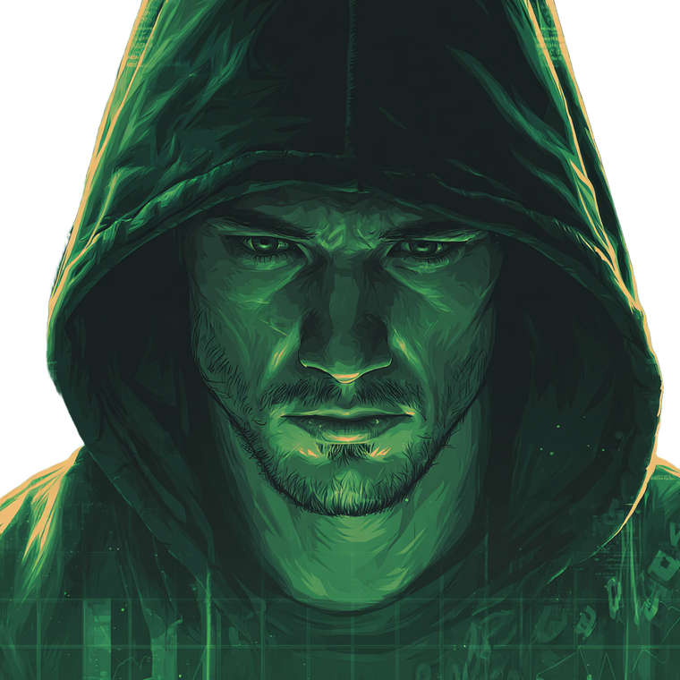 Mysterious Crypto Trader Vinyl Car Decal Sticker – Waterproof & UV-Resistant 3.4133333333333336"