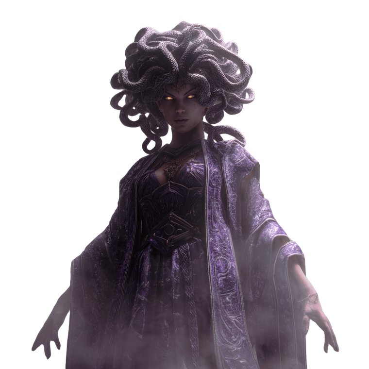 Dark Medusa Queen Vinyl Car Decal Sticker – Waterproof & UV-Resistant 3.4133333333333336"