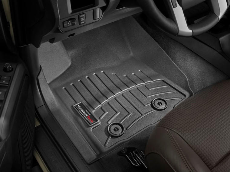 Ultimate Interior Protection Floor Liner | 2018-2023 Toyota Tacoma | Molded Fit, Fluid Channels, WeatherTech Logo, Black