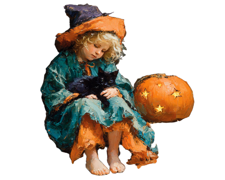 Witch Costume Girl V2 Vinyl Car Decal Sticker – Waterproof & UV-Resistant 6.