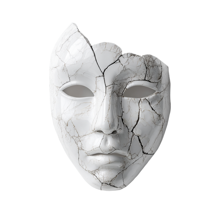 Porcelain Mask V2 Vinyl Car Decal Sticker – Waterproof & UV-Resistant 6.826666666666667"