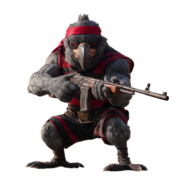 Angry Flamengo Mascot Vinyl Car Decal Sticker – Waterproof & UV-Resistant 3.4133333333333336"