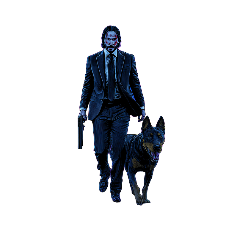 John Wick Card Vinyl Car Decal Sticker – Waterproof & UV-Resistant 3.4133333333333336"