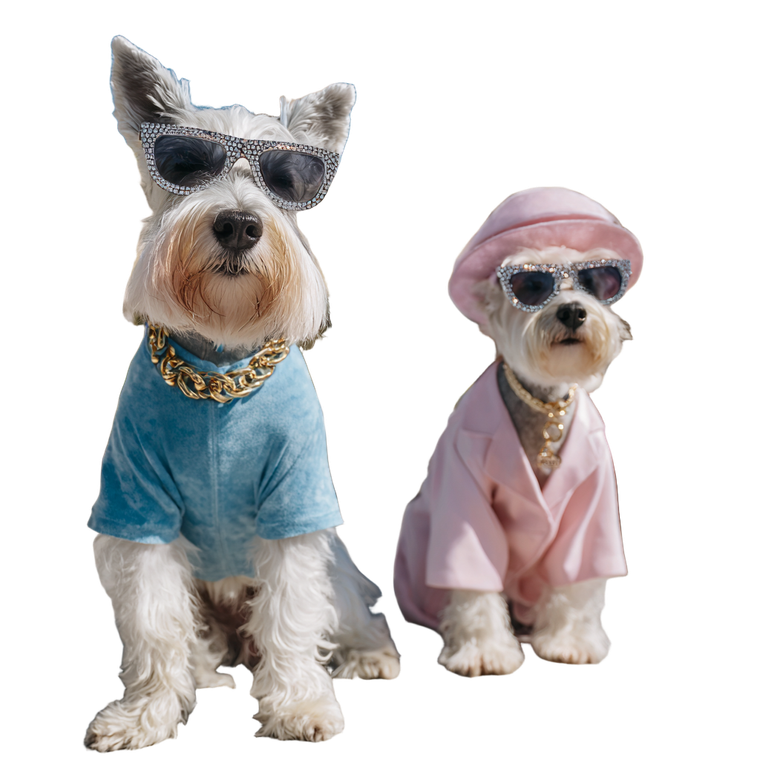 Stylish Schnauzer Duo Vinyl Car Decal Sticker – Waterproof & UV-Resistant 6.826666666666667"