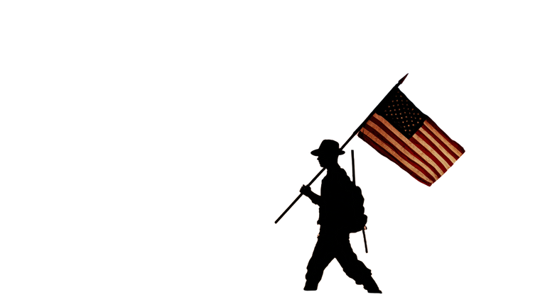 Patriotic Silhouette Vinyl Car Decal Sticker – Waterproof & UV-Resistant 5.4