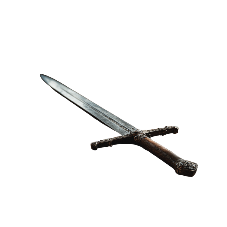 Wooden Sword Vinyl Car Decal Sticker – Waterproof & UV-Resistant 6.826666666666667"