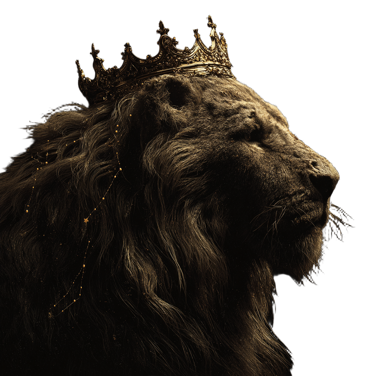 Royal Crown Mane Vinyl Car Decal Sticker – Waterproof & UV-Resistant 3.4133333333333336"