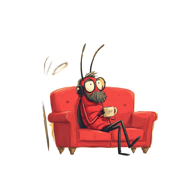 Cockroach Philosopher Vinyl Car Decal Sticker – Waterproof & UV-Resistant 6.826666666666667"