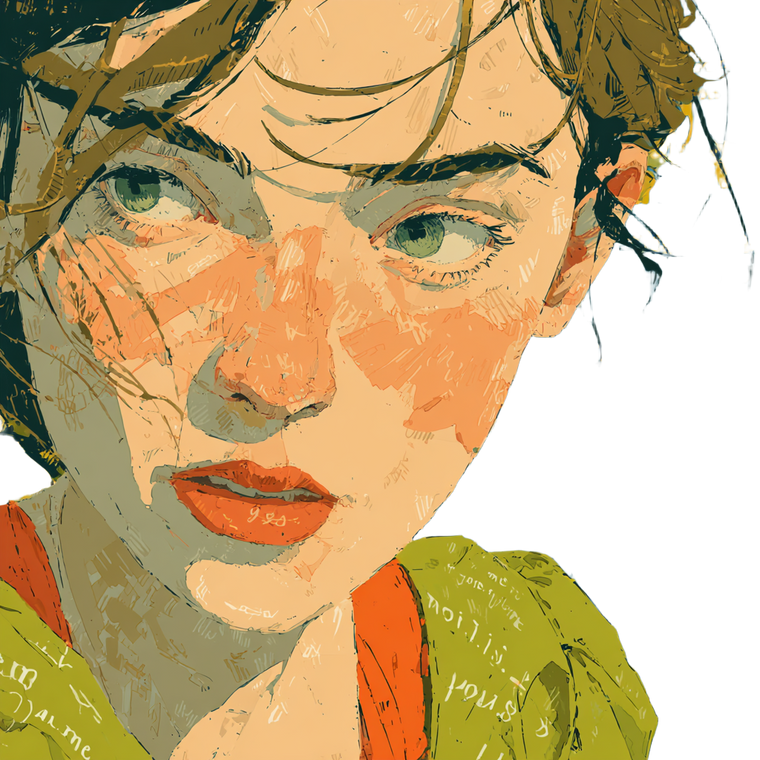 Sweet Girl Art Vinyl Car Decal Sticker – Waterproof & UV-Resistant 3.4133333333333336"