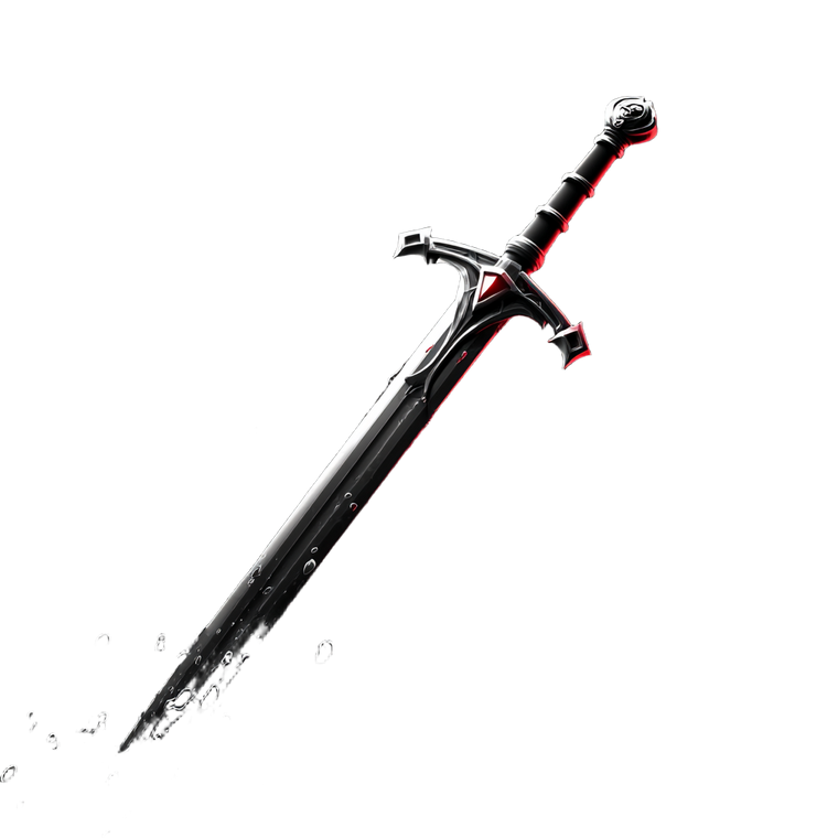 Broken Floating Sword Vinyl Car Decal Sticker – Waterproof & UV-Resistant 6.826666666666667"