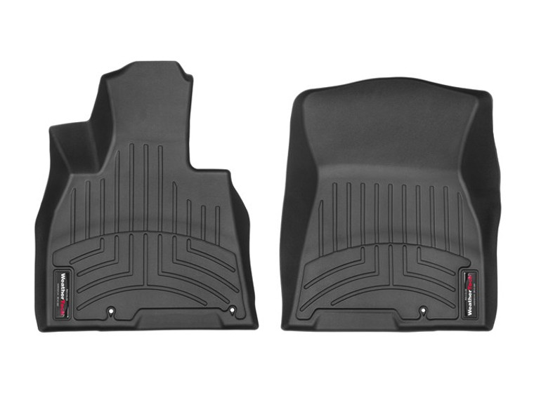 Ultimate Protection Floor Liners | Fits 2021-2023 | Genesis GV80 | WeatherTech Molded Fit | Black TPO Material