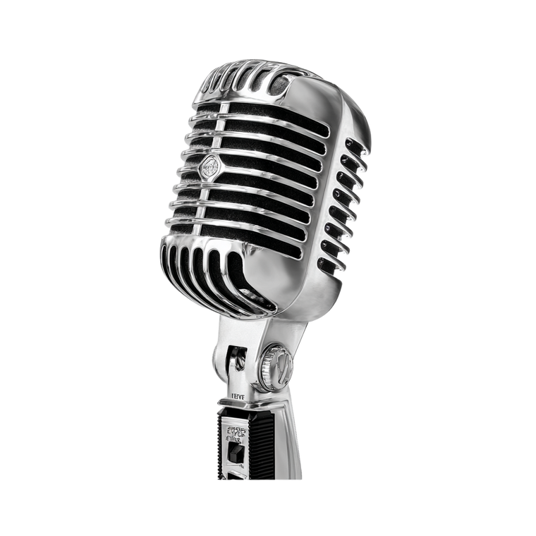 Vintage Silver Microphone Vinyl Car Decal Sticker – Waterproof & UV-Resistant 6.826666666666667"