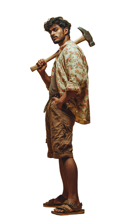 Confident Young Artist Vinyl Car Decal Sticker – Waterproof & UV-Resistant 9.706666666666667"