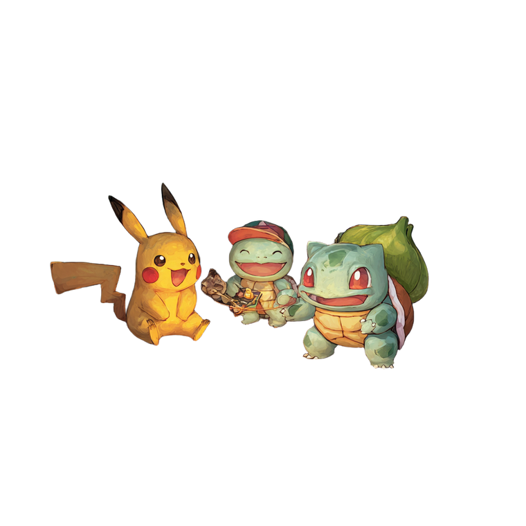 Pokémon Campfire Gathering Vinyl Car Decal Sticker – Waterproof & UV-Resistant 6.826666666666667"