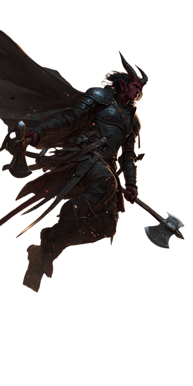 Tiefling Paladin V17 Vinyl Car Decal Sticker – Waterproof & UV-Resistant 5.12"