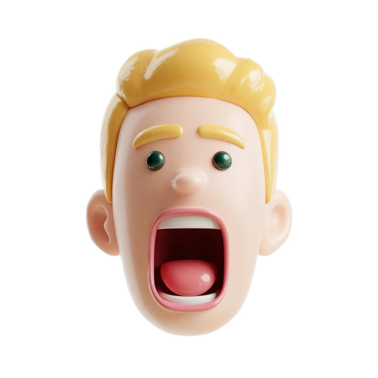 Cartoon Male Head Vinyl Car Decal Sticker – Waterproof & UV-Resistant 3.4133333333333336"