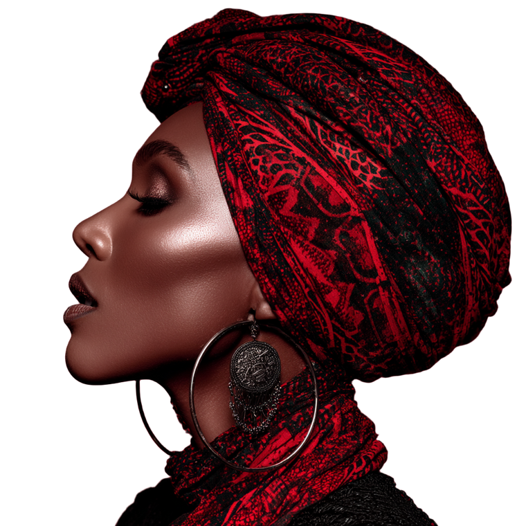 Ethereal Nigerian Beauty Vinyl Car Decal Sticker – Waterproof & UV-Resistant 3.4133333333333336"