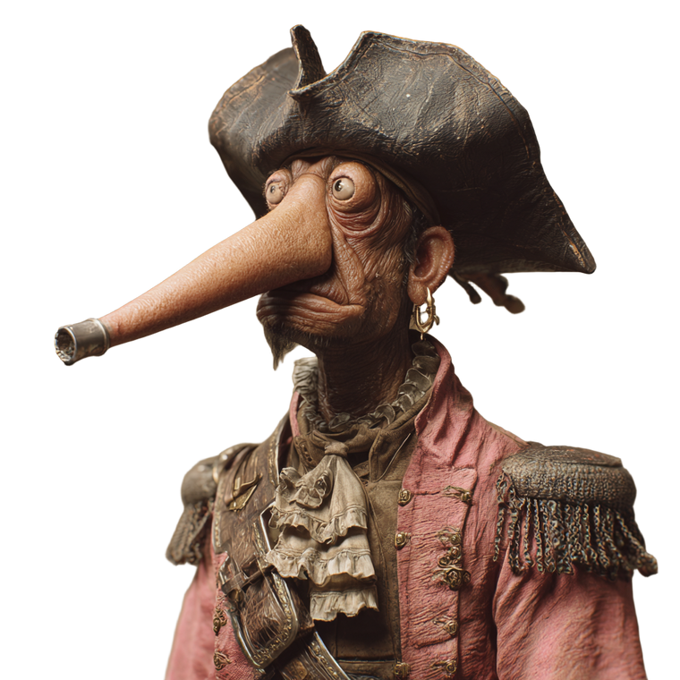 Nobleman Pirate Vinyl Car Decal Sticker – Waterproof & UV-Resistant 3.4133333333333336"