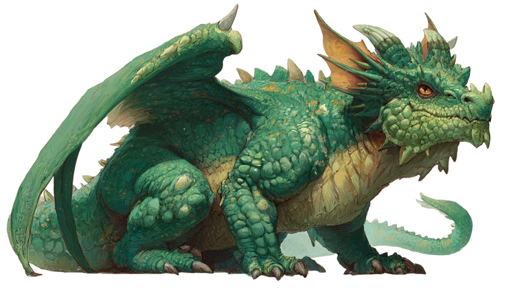 Green D&D Dragon Vinyl Car Decal Sticker – Waterproof & UV-Resistant 5.4
