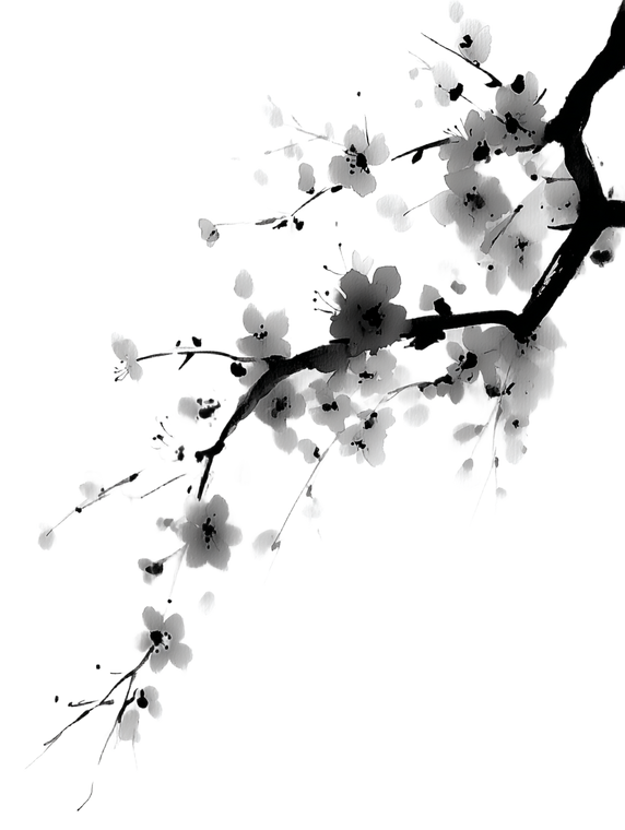 Ink Orchid Drawing Vinyl Car Decal Sticker – Waterproof & UV-Resistant 8.213333333333333"