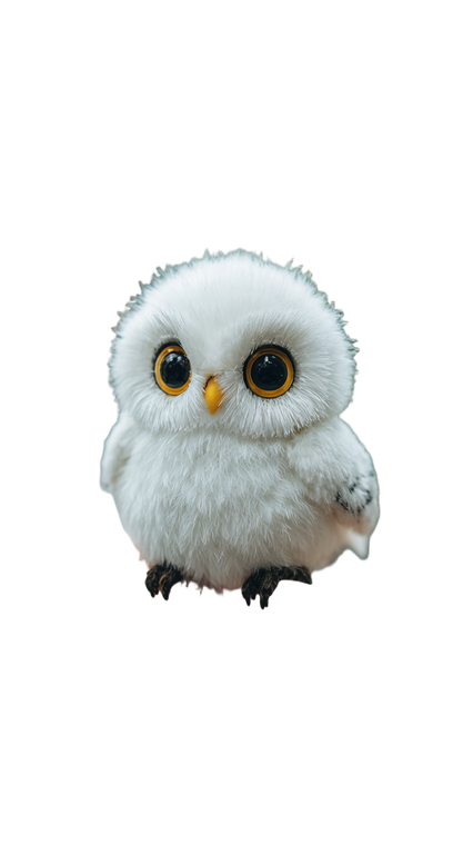 Cute White Owl Vinyl Car Decal Sticker – Waterproof & UV-Resistant 4.8533333333333335"