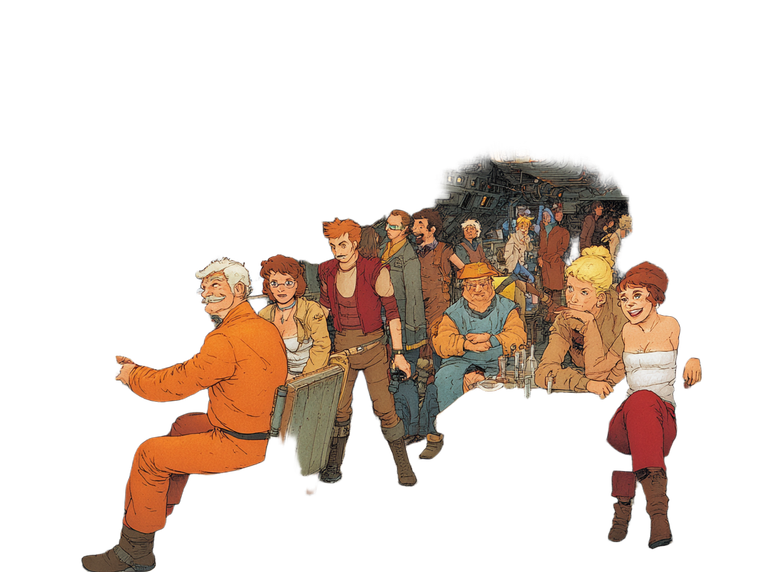 Spaceship Crew Vinyl Car Decal Sticker – Waterproof & UV-Resistant 6.1866666666666665"