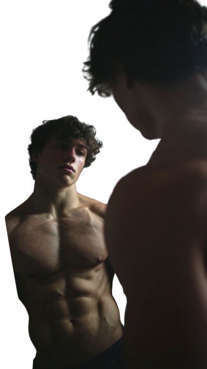 Creepy Muscular Teen Vinyl Car Decal Sticker – Waterproof & UV-Resistant 9.706666666666667"