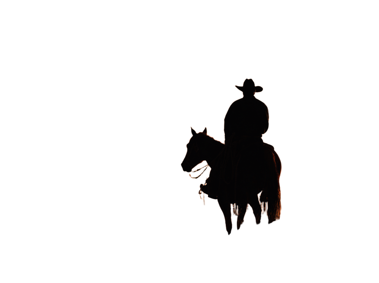 Cowboy Sunset Silhouette V2 Vinyl Car Decal Sticker – Waterproof & UV-Resistant 3.1466666666666665"