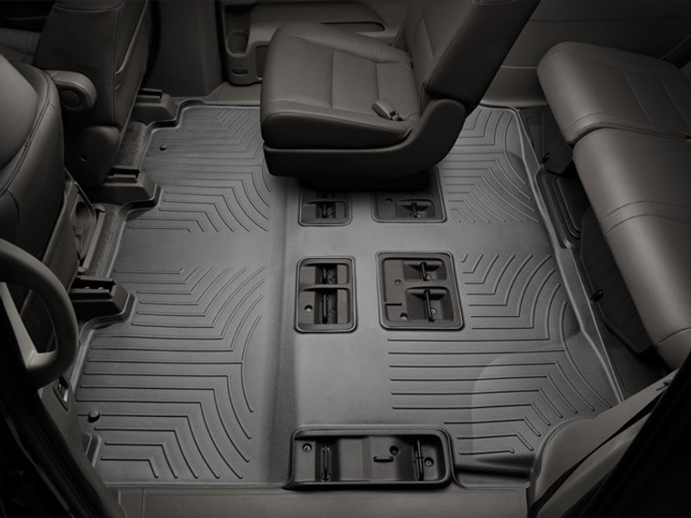 Ultimate Protection for Honda Odyssey|2011-2017|Weathertech Floor Liner|Advanced Technology|Black|Thermoplastic|HDTE Material|Accurate Fit|Fluid-Resistant|Molded Design