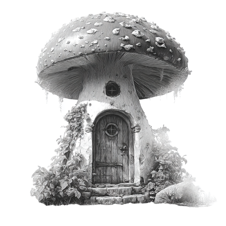 Amanita Mushroom Door Vinyl Car Decal Sticker – Waterproof & UV-Resistant 3.4133333333333336"