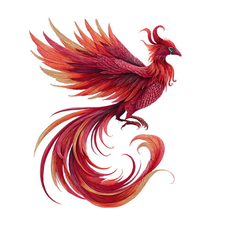 Tribal Phoenix Vinyl Car Decal Sticker – Waterproof & UV-Resistant 3.4133333333333336"