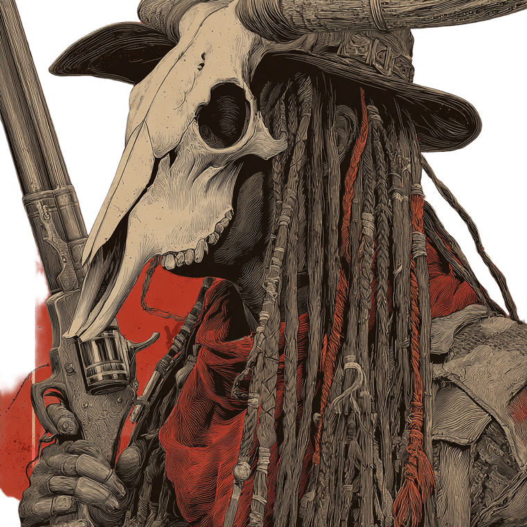 Wild West Slasher Vinyl Car Decal Sticker – Waterproof & UV-Resistant 6.826666666666667"