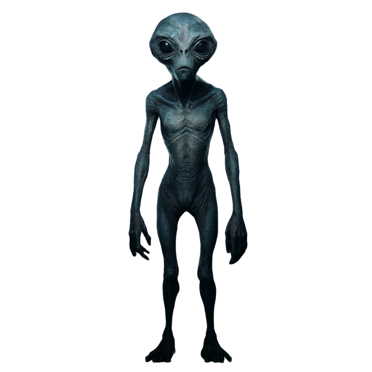 Eerie Alien Vinyl Car Decal Sticker – Waterproof & UV-Resistant 3.4133333333333336"