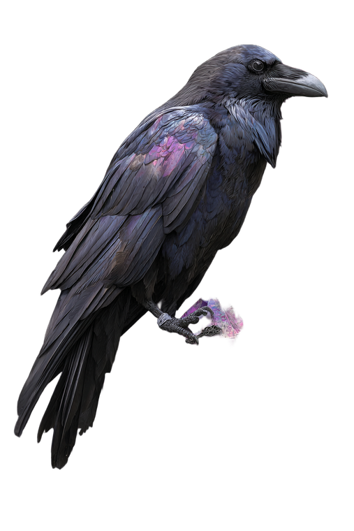 Clever Raven Familiar Vinyl Car Decal Sticker – Waterproof & UV-Resistant 8.96"
