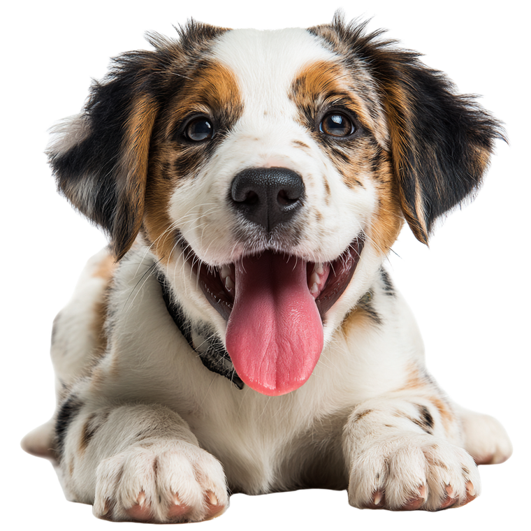 Happy Cute Dog V4 Vinyl Car Decal Sticker – Waterproof & UV-Resistant 6.826666666666667"