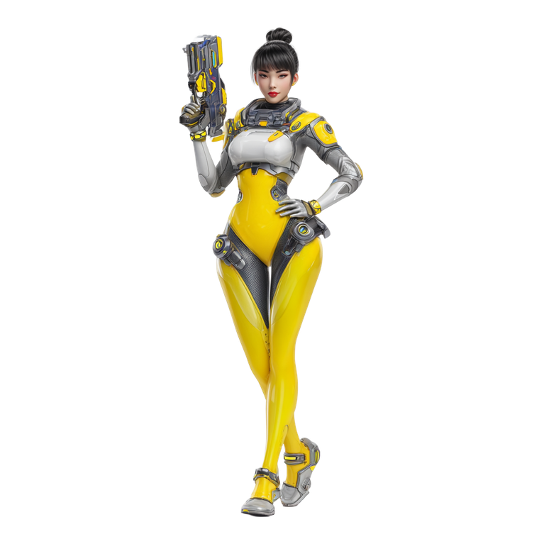 D.Va Combat Pose Vinyl Car Decal Sticker – Waterproof & UV-Resistant 6.826666666666667"