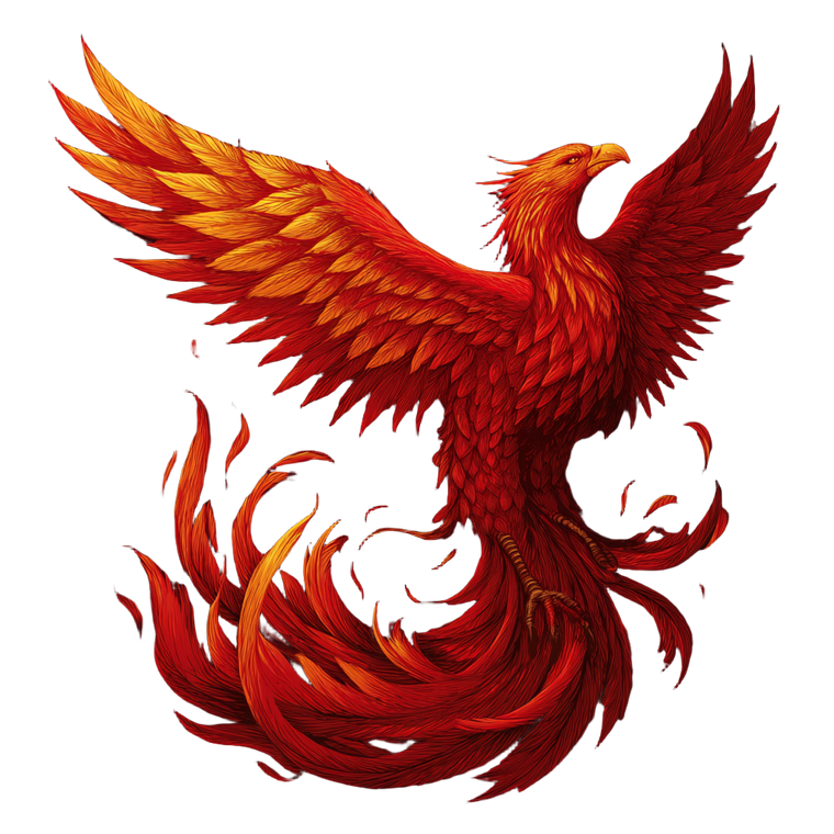 Stylized Phoenix V2 Vinyl Car Decal Sticker – Waterproof & UV-Resistant 3.4133333333333336"