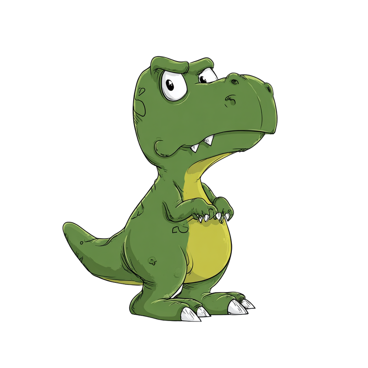 Sad T-Rex V2 Vinyl Car Decal Sticker – Waterproof & UV-Resistant 3.4133333333333336"