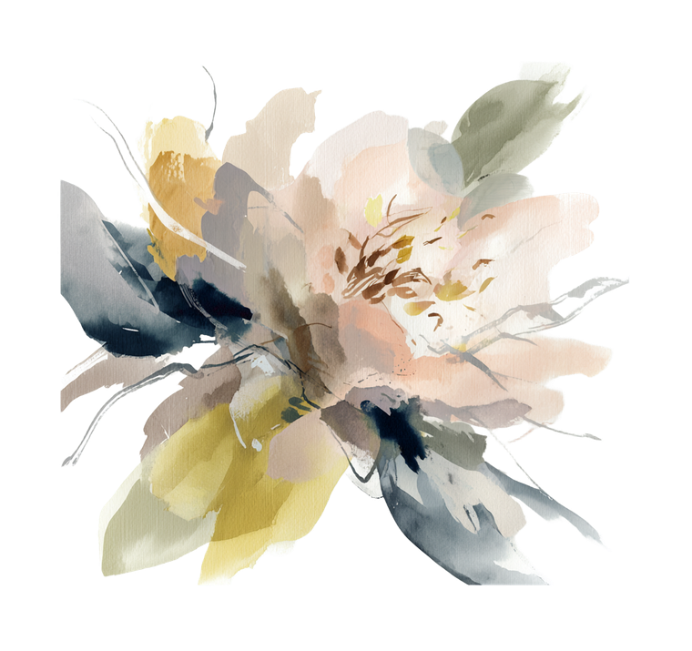 Abstract Watercolor Flower Vinyl Car Decal Sticker – Waterproof & UV-Resistant 3.4133333333333336"
