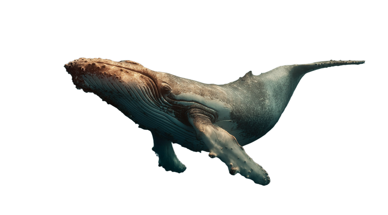 Humpback Whale Swimming V2 Vinyl Car Decal Sticker – Waterproof & UV-Resistant 5.4