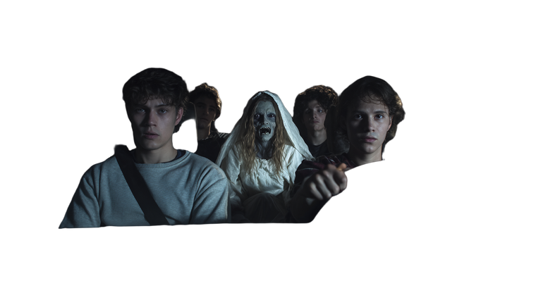 Ghostly Road Encounter Vinyl Car Decal Sticker – Waterproof & UV-Resistant 2.72"