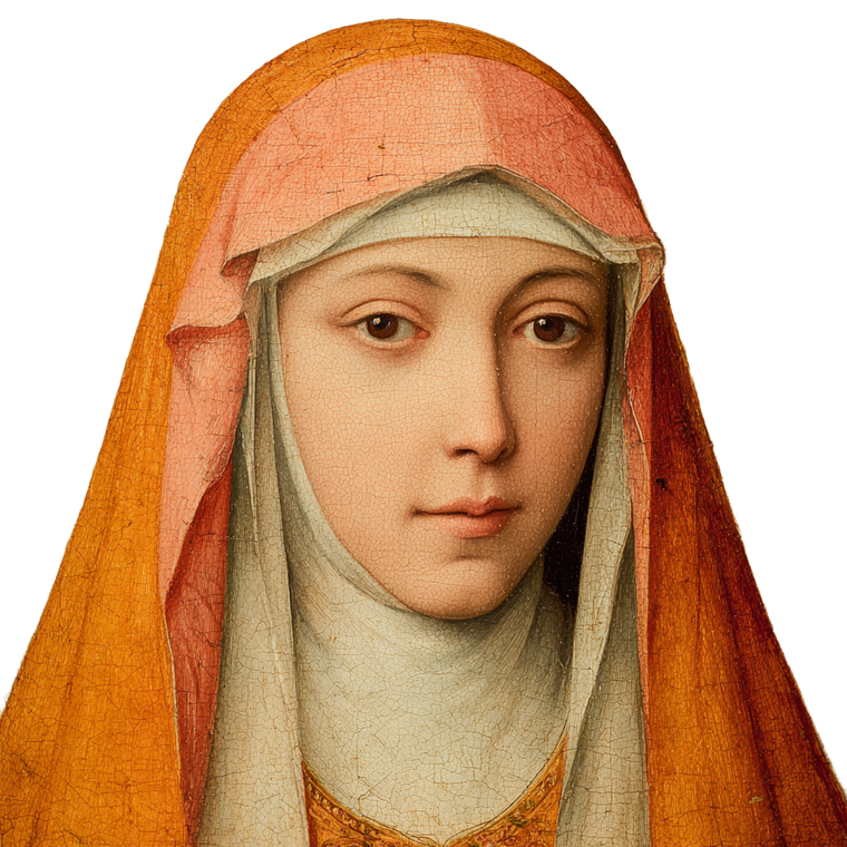 Saint Teresa Portrait V4 Vinyl Car Decal Sticker – Waterproof & UV-Resistant 6.826666666666667"
