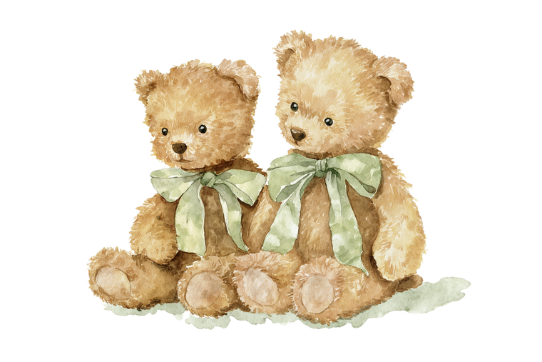 Baby Teddy Bears V3 Vinyl Car Decal Sticker – Waterproof & UV-Resistant 5.97333333333333